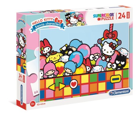 Clementoni - Puzzle 24el. Maxi Hello Kitty Clementoni