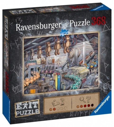 Ravensburger: Puzzle Exit - Fabryka zabawek 368el. Ravensburger