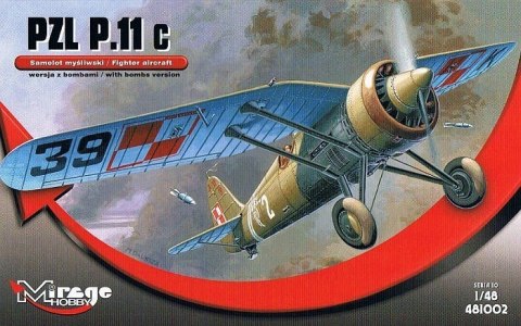 Model plastikowy PZL P-11c Wersja z bombami Mirage