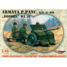 Model plastikowy Armata przeciw pancerna 37mm Bofors WZ.36 Mirage