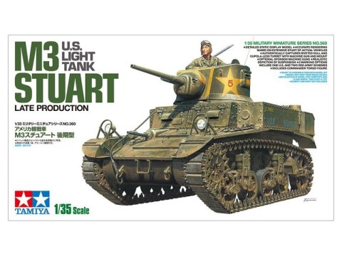 Model plastikowy Lekki czołg amerykański M3 Stuart późna produkcja Tamiya