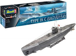 Model plastikowy German Submarine Type IX C U67/U154 Revell