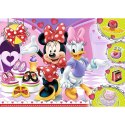 Puzzle 100 elementów Glitter Minnie i błyskotki Trefl