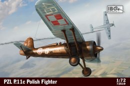 Model do sklejania PZL P.11c Polish Fighter Plane Ibg