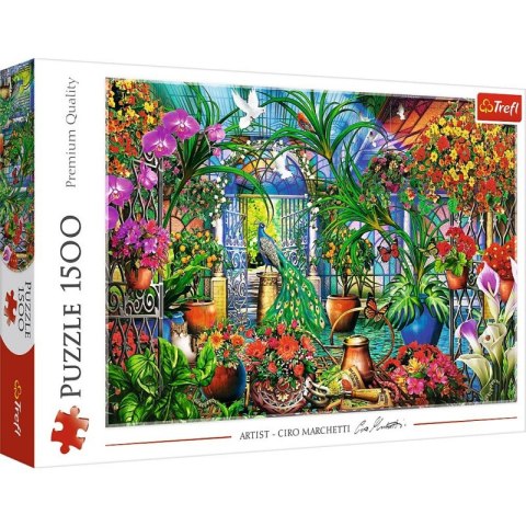 Puzzle 1500 elementów - Tajemniczy ogród Trefl