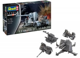 Model do sklejania Pojazd 1/72 8,8CM Flak 37+SD.ANH.202 Revell