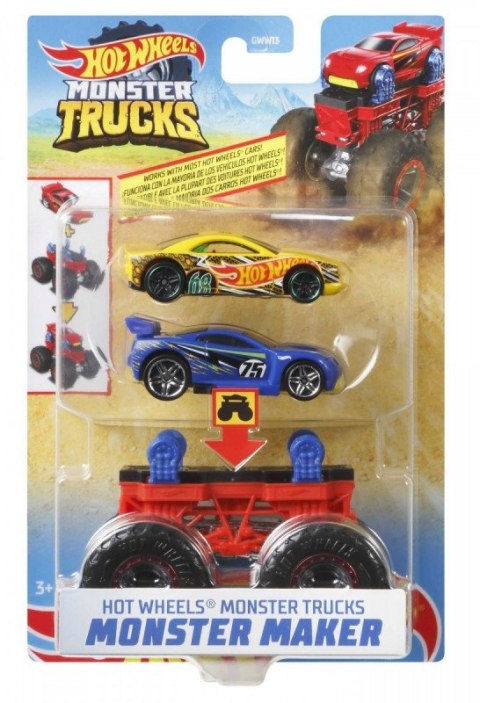 Monster Truck Mix żółty i niebieski Hot Wheels