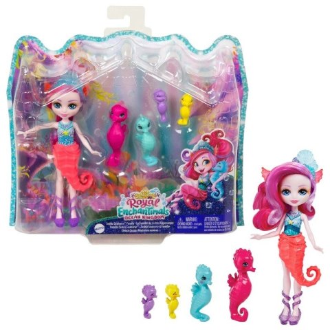 Lalka Enchantimals Rodzina Koniki morskie Sedda Seahorse Mattel