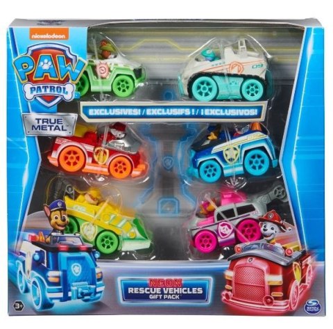 Zestaw Prezentowy Psi Patrol Die-Cast Neon Spin Master