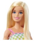 Lalka Barbie Fashionistas Na wózku strój w kratkę Mattel