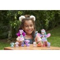 Enchantimals Rodzina Papugi Filia Finch Lalka + figurki Mattel