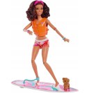 Barbie Lalka z deską surfingową Mattel