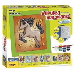 Zestaw kreatywny Wypukła malowanka Kucyk Mustang + gra Memory Mirage