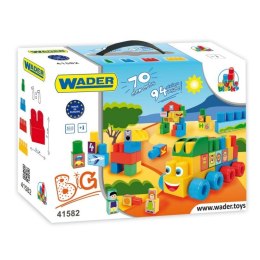 Klocki Middle Blocks 70 elementów Big w kartonie Wader