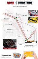 Crawler Crane Liebherr - Mould King 17015