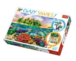 Trefl | Puzzle Crazy Shapes 600el. | Tropikalna wyspa