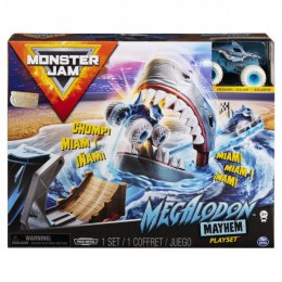 Tor samochodowy Monster Jam 1:64 Wyczynowe zestawy, Megaladon Spin Master