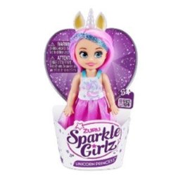 Lalka 4.7 cala Księżniczka Jednorożec Babeczka 48 sztuk Sparkle Girlz