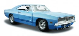 Model kompozytowy Dodge Charger R/T 1/25 niebieski Maisto