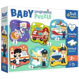 Układanka Baby Progressive Puzzle Zawody i pojazdy Trefl