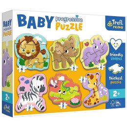 Układanka Baby Progressive Puzzle Safari Trefl