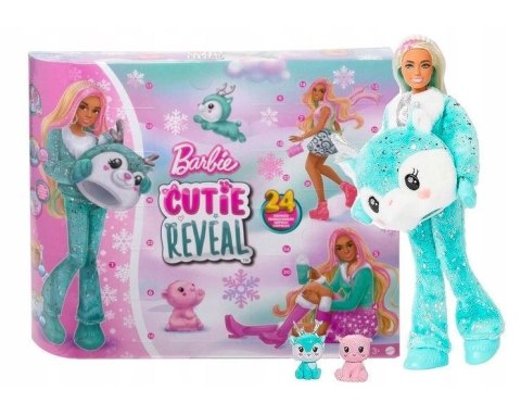 BARBIE Cutie Reveal Kalendarz adwentowy z lalką Mattel