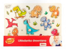 Układanka drewniana Dinozaury Smily Play