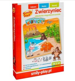 Układanka magnetyczna Puzzle Zwierzyniec Smily Play