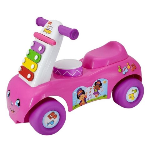 Muzyczny jeździk Fisher Price różowy Pulio