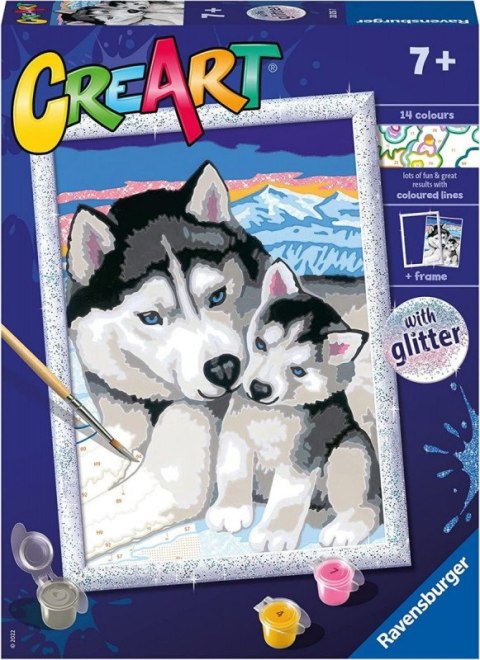 Malowanka CreArt dla dzieci Husky Ravensburger Polska