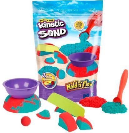 Kinetic Sand - Dwukolorowy piasek kinetyczny z akcesoriami Spin Master