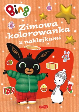 Bing. Zimowa kolorowanka z naklejkami