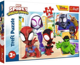 Trefl: Puzzle maxi 24el. - Spidey i przyjaciele