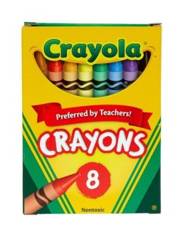 Crayola: Bezpieczne Trwałe Kredki Świecowe Żywe kolory 8 szt