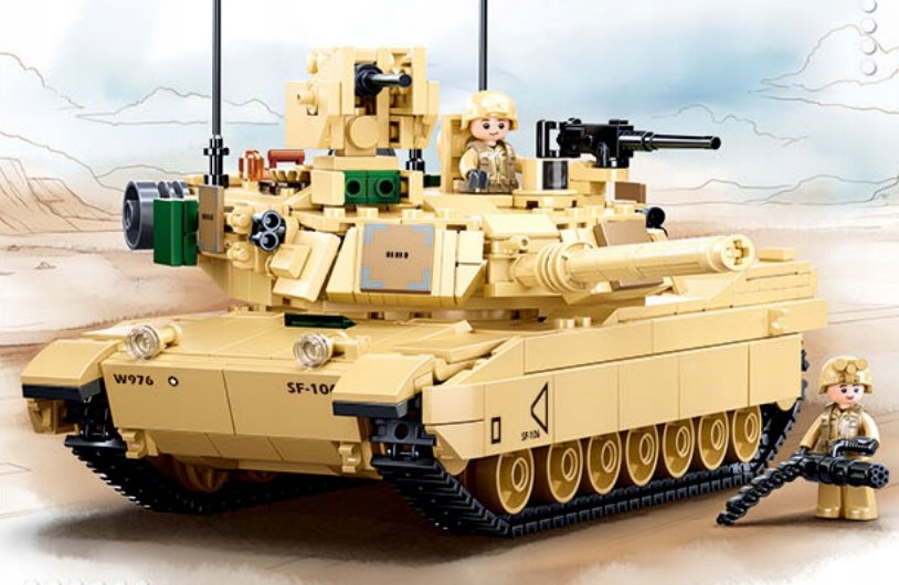 KLOCKI AMERYKAŃSKI CZOŁG ABRAMS M1A2 WOJSKO ARMIA Kod producenta M38-B0892